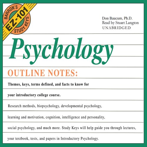 Barron's EZ-101 Study Keys: Psychology