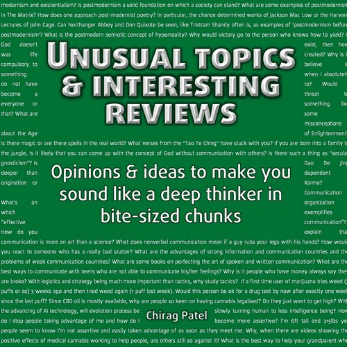 Unusual Topics & Interesting Reviews