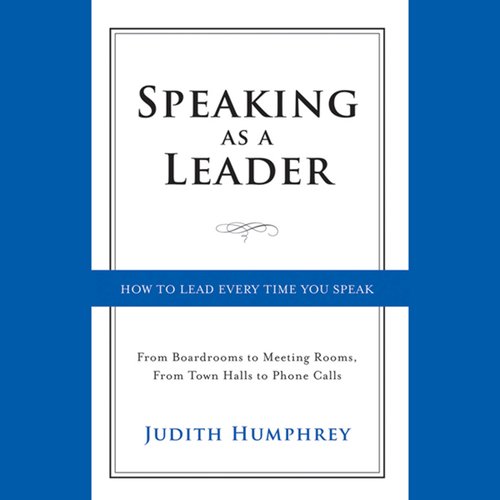 Speaking As a Leader